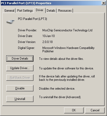 Driverlinx port i / o driver windows 7 64 bit