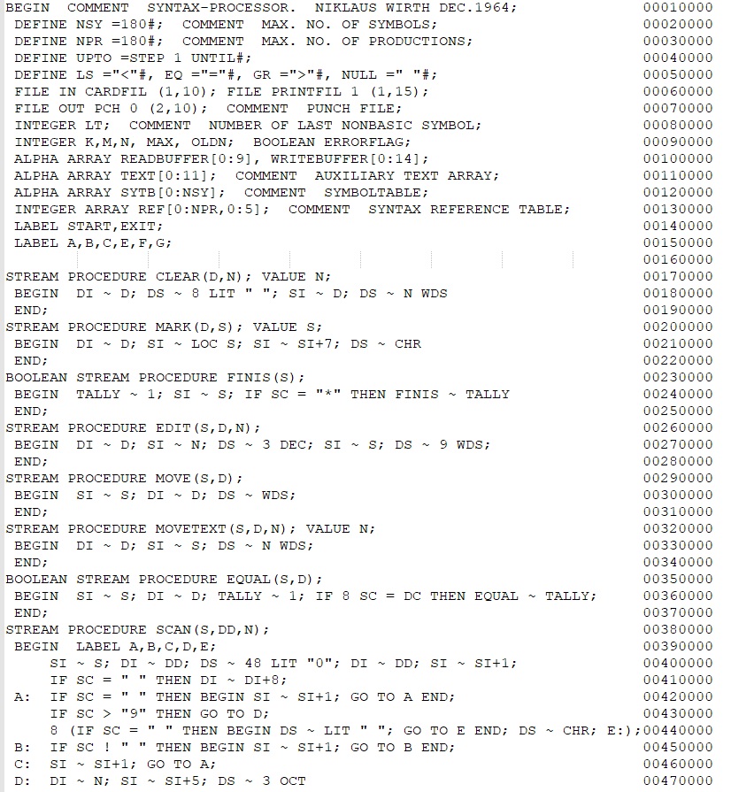 EULER – Pascal for small machines